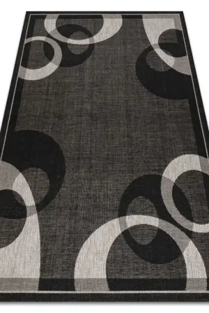 Bestseller TAPPETO DI SPAGO SISAL FLOORLUX 20078 NERO / argento
