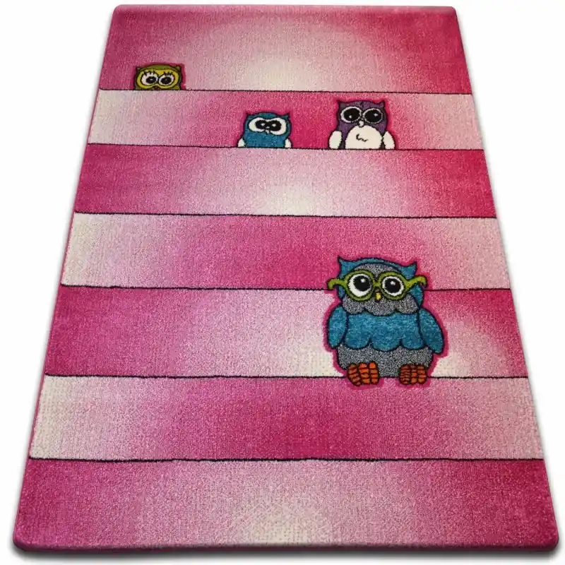 Tappeto Bambini Gufi rosa Offerta
