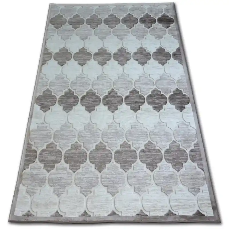 Bestseller Tappeto ACRILICO YAZZ D.Beige/marrone Marocco Trifoglio Trellis