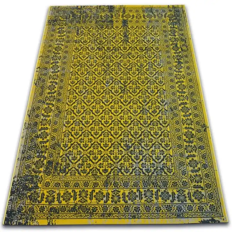 Tappeto Vintage Fiori giallo A Buon Prezzo