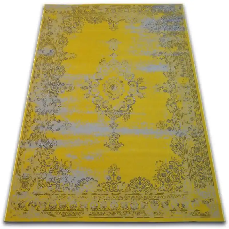Vendita Finale Tappeto Vintage Rosone giallo