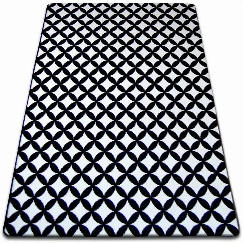 Popolare Tappeto SKETCH - crema/nero - Quadri