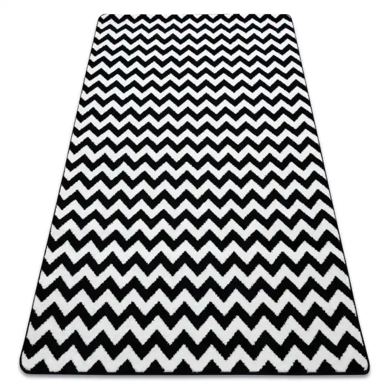 Economico Tappeto SKETCH - crema/nero - Zigzag