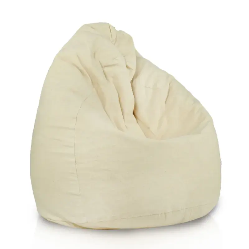 Affare Poltrona Pouf Sacco L per bambini - Cotone Naturale Premium - Non tinto, Ecologico