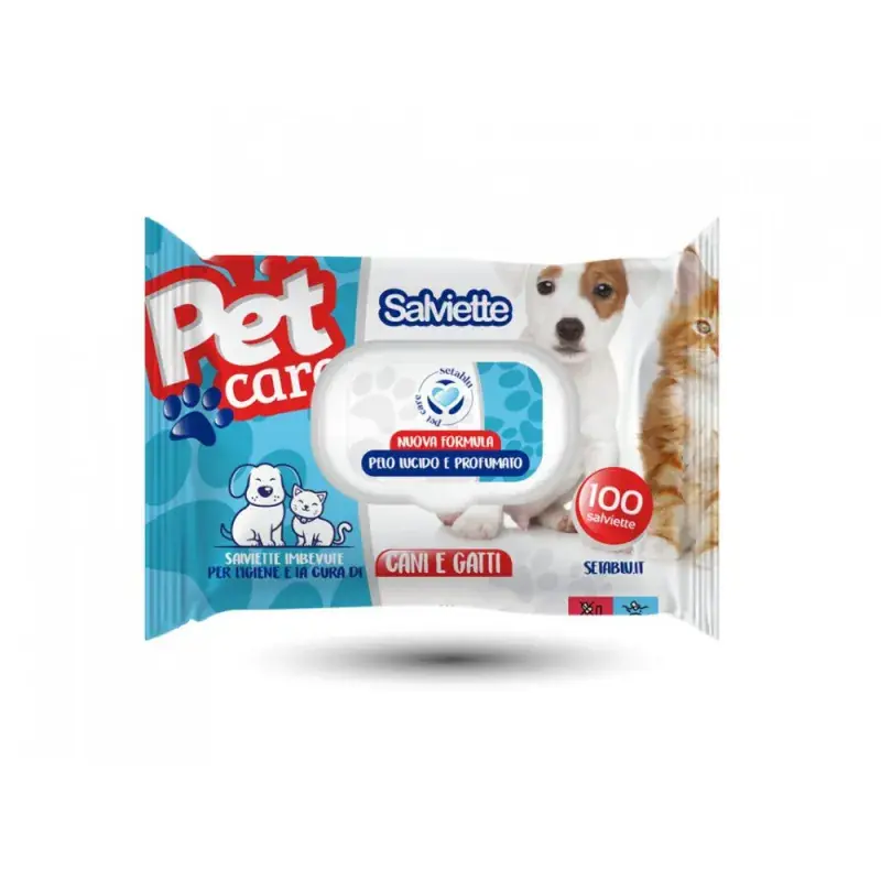 Salviette per animali domestici 100 pezzi con pop-up Popolare