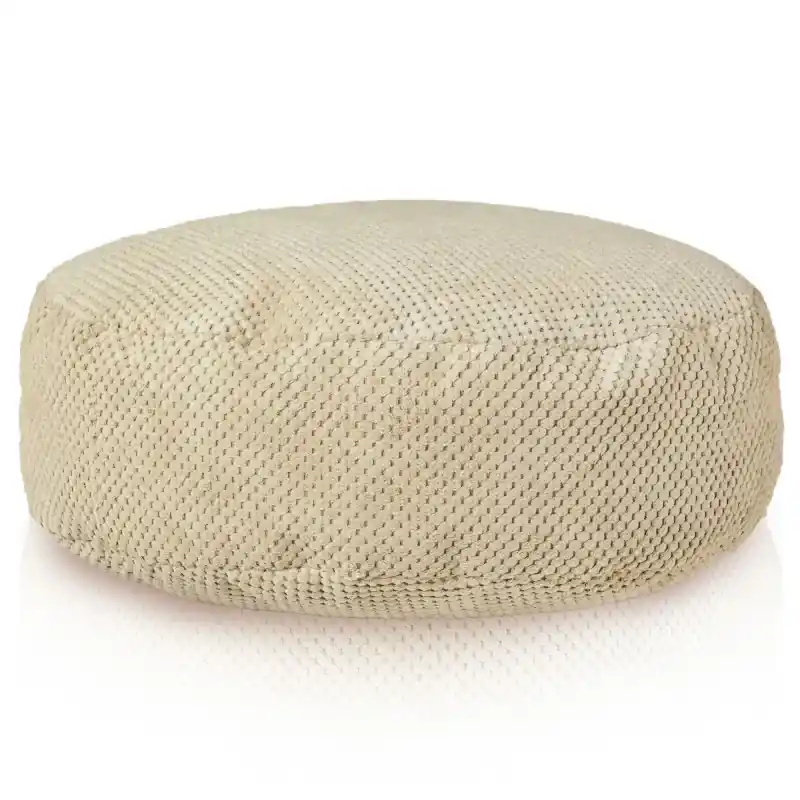 Bestseller Pouf Poggiapiedi Rotondo - Velluto Testurizzato Dot