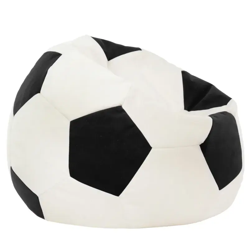 A Buon Prezzo Poltrona Pouf Pallone da Calcio XL per Bambini - Soft Velluto