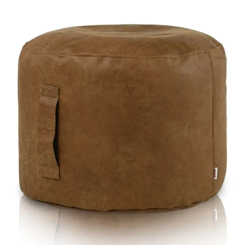 Pouf Rotondo Cilindro - Vera Pelle Premium Ultima Occasione