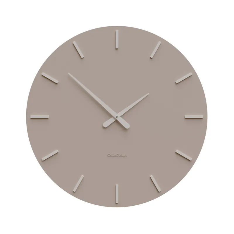 Saldi Orologio da parete rotondo in legno dal design moderno ed elegante