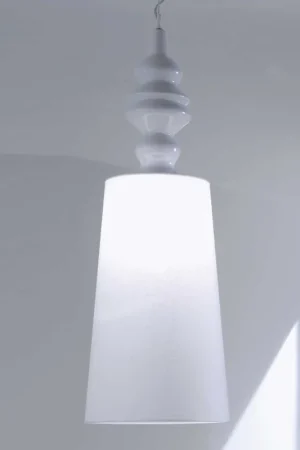 Lampada a Sospensione Grande a Tubo in lino - 60W Solo Oggi