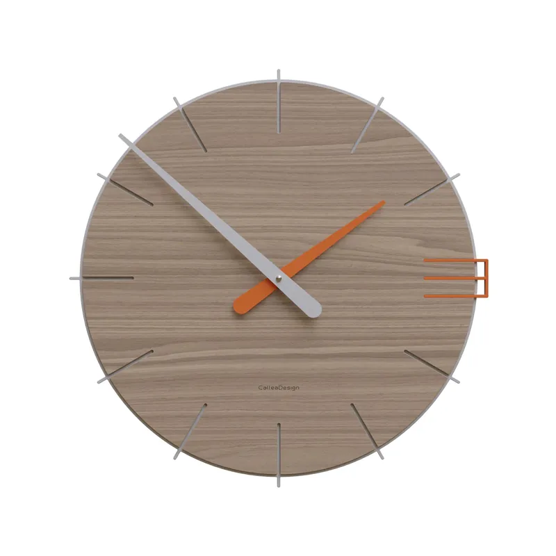 Orologio da parete rotondo in legno dal design moderno Spedito Oggi