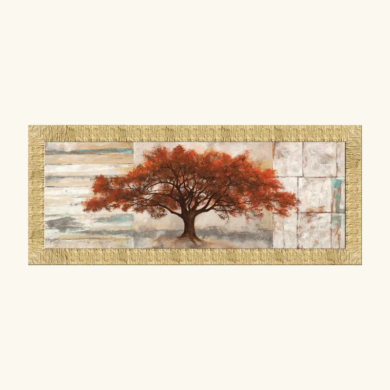 Direttamente Dal Produttore Stampa moderna a tema paesaggistico con dettagli materici e glitter 153x63