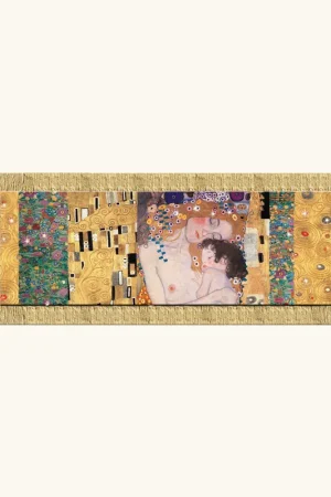 Economico Stampa con cornice in legno decori materici e glitter 153x63