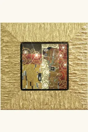 Compra Adesso Stampa piccola con cornice in legno dorato "Fulfilment II" 26x26