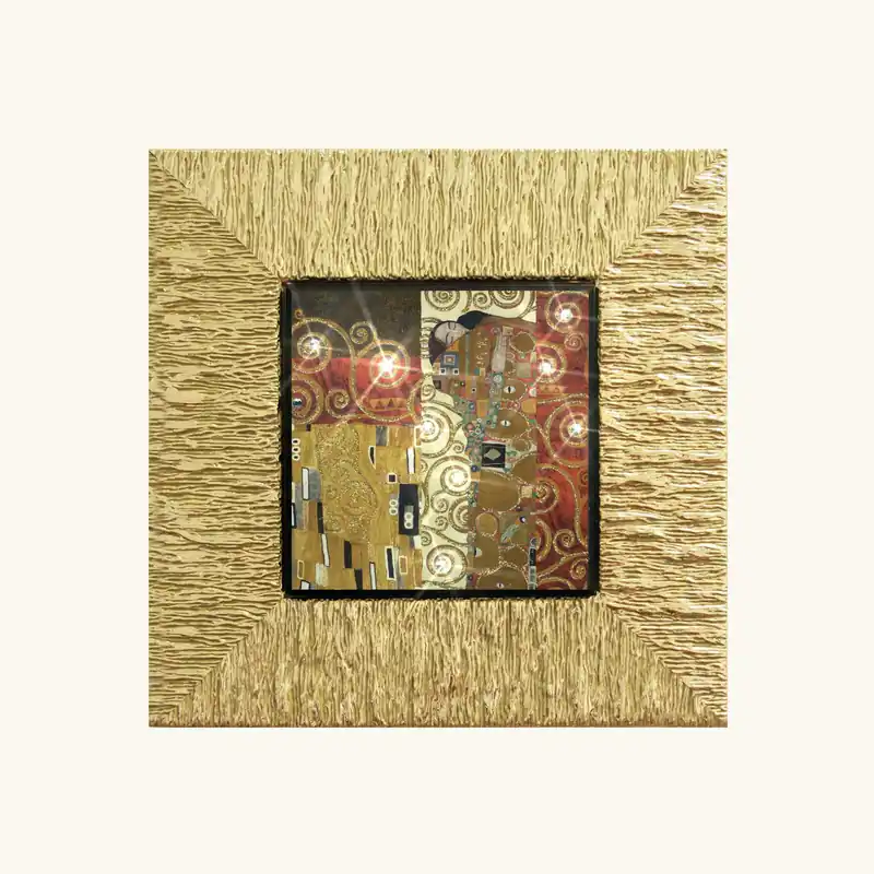 Compra Adesso Stampa piccola con cornice in legno dorato "Fulfilment II" 26x26