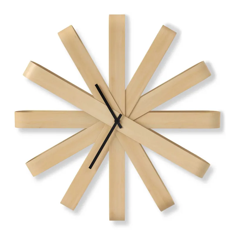 Orologio da parete moderno in legno Ribbonwood Ultima Occasione