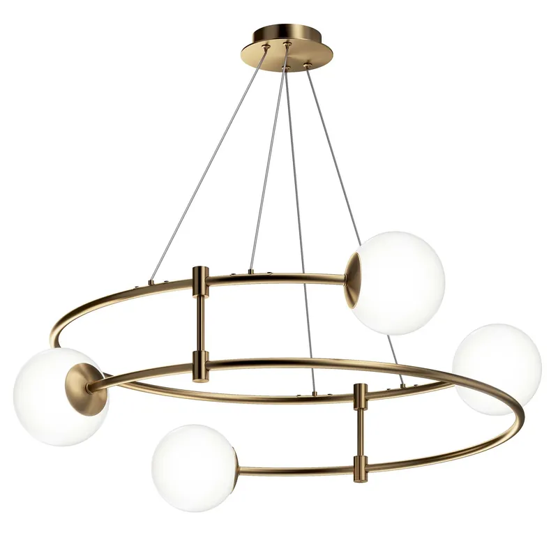 Nuovo Arrivo Lampada a sospensione grande struttura in metallo e diffusori a bocce in vetro - 40W - IP20