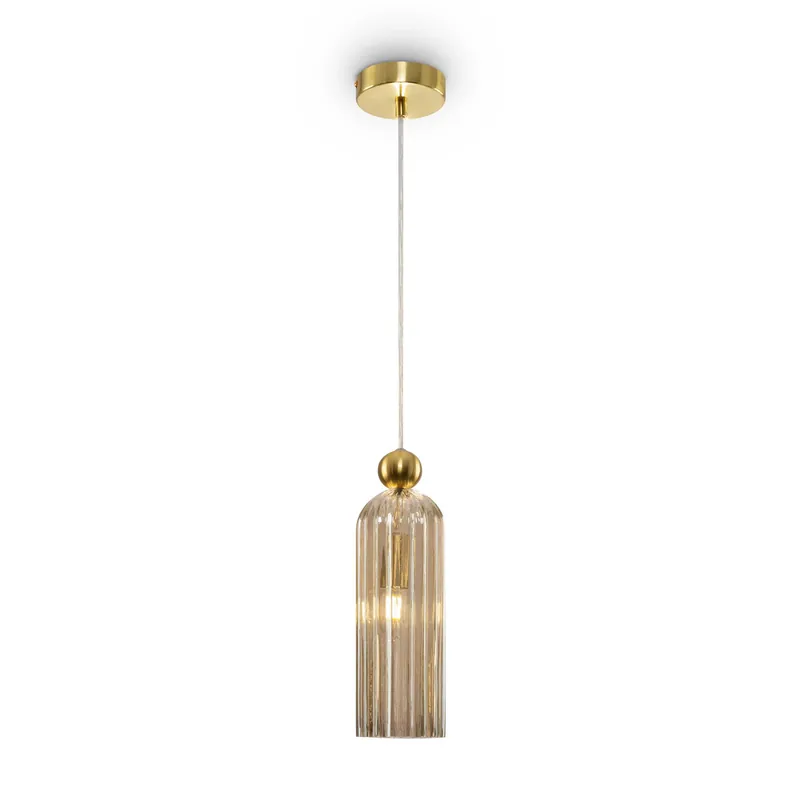 Subito Disponibile Lampada a sospensione con singolo diffusore in vetro dalle linee moderne - 40W - IP20