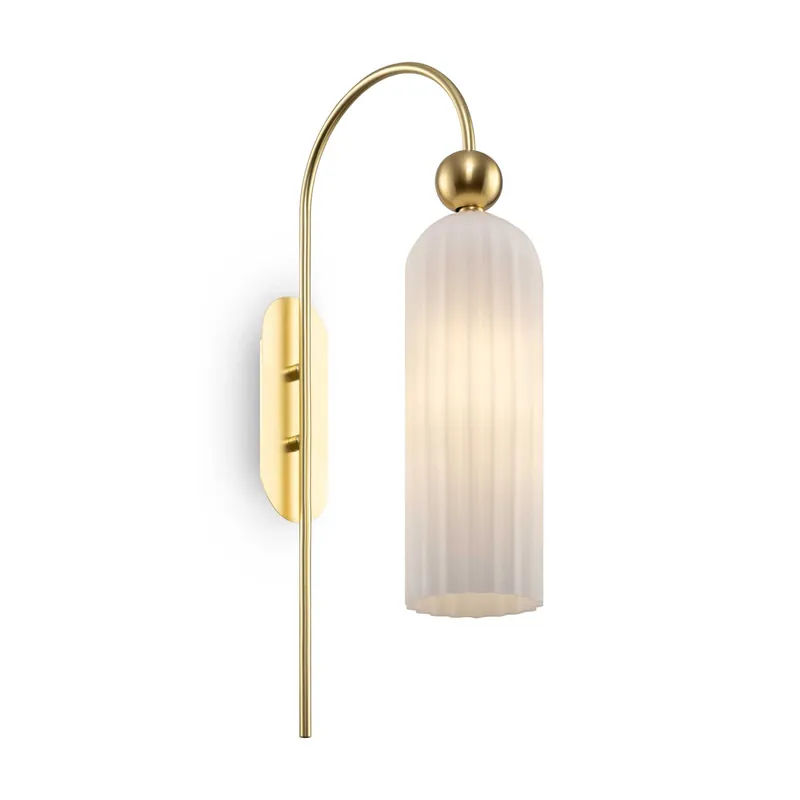 Lampada da parete con singolo diffusore in vetro dalle linee moderne - 40W - IP20 Ultime Pezzi