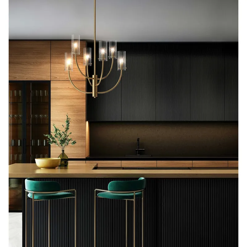 Prezzo Di Fabbrica Lampadario classico con struttura in metallo e diffusori in vetro - 40W - IP20