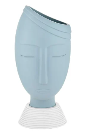 Affare Vaso medio con viso di uomo dalle linee moderne con finiture di design