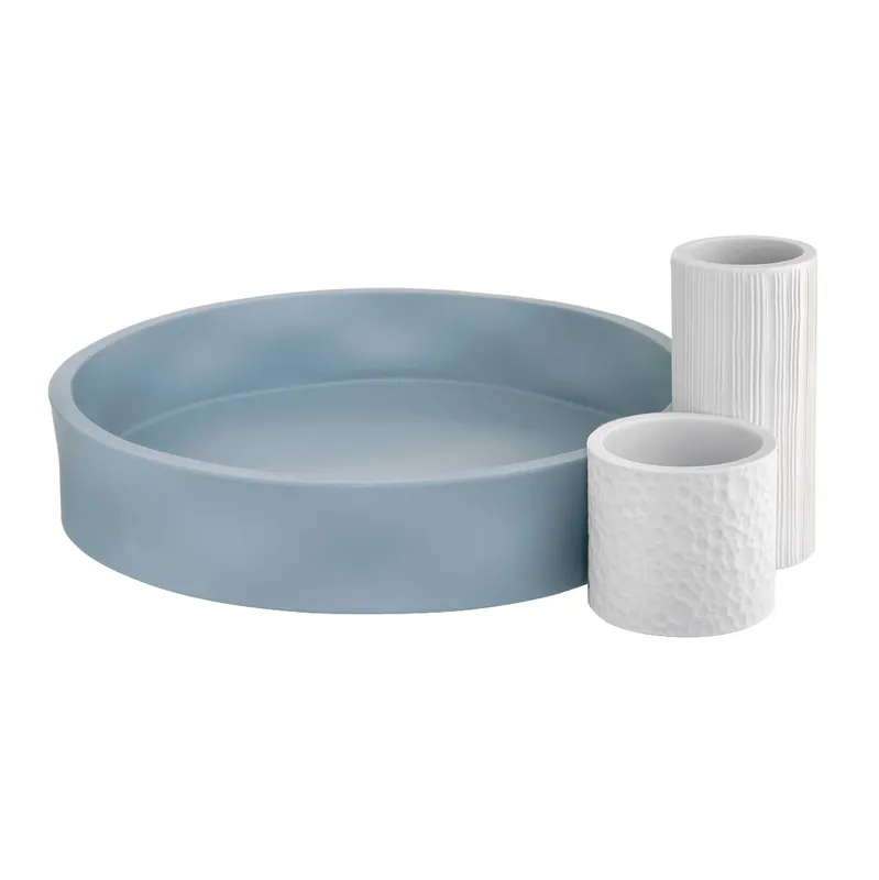 Vaso da tavolo basso dal design moderno con portavasi tubolari in marmorino Compra Oggi Stesso