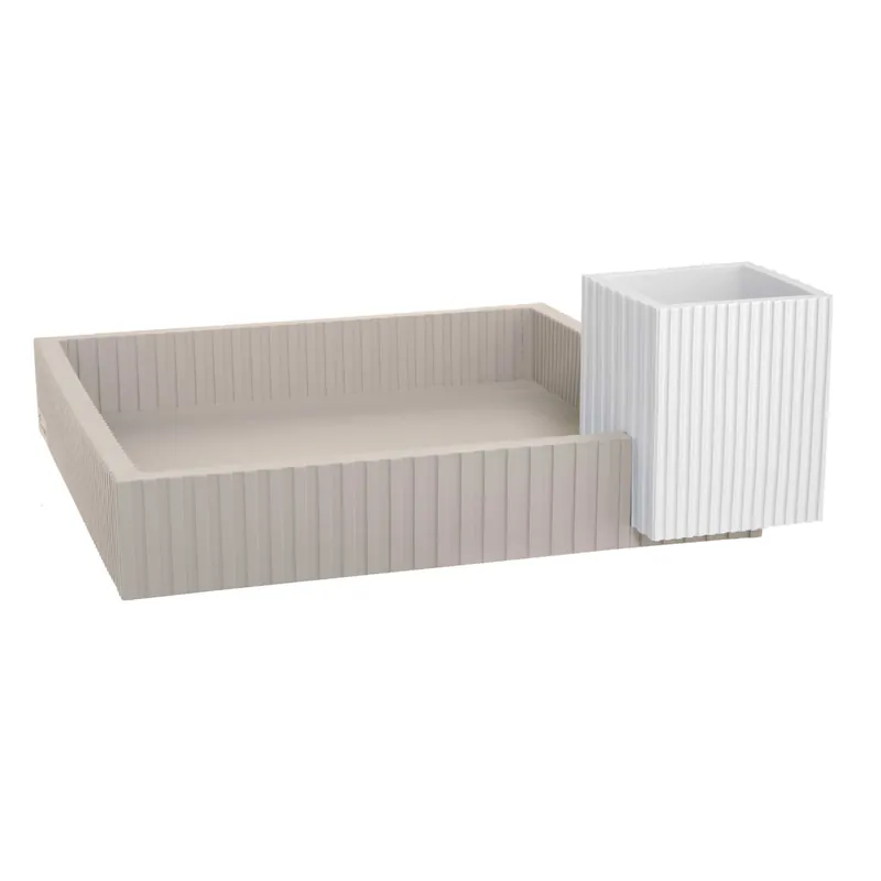 Vaso da tavolo basso dal design moderno con portavasi cubici in marmorino Prezzo Di Fabbrica