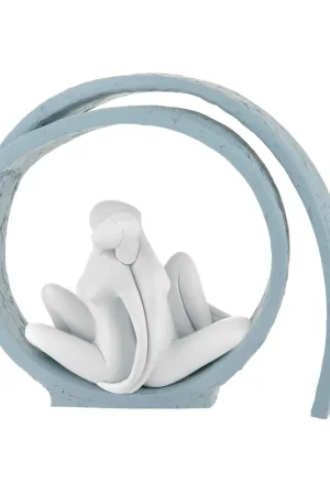 Bestseller Scultura da tavolo grande in marmorino con vortice colorato dal design moderno