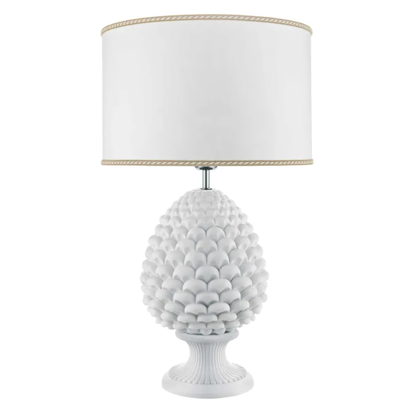Miglior Prezzo Lampada da tavolo dal design moderno con paralume in tessuto - 60W