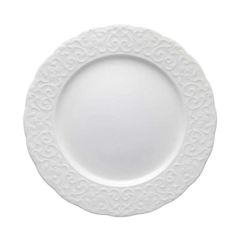 Ultimissimo Modello Set 6 pezzi piatti piani in ceramica dalle linee classiche ed eleganti