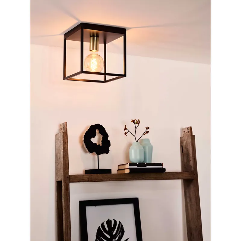 Plafoniera in metallo con forma cubica dalle linee moderne ed eleganti - 40W - IP20 Compra Oggi Stesso