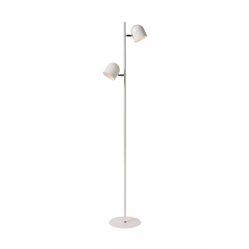Piantana dal design moderno con base in metallo e 2 diffusori LED orientabili - 5W - Lumen 500x2 - 3000k Luce Calda - IP20 Promozione Esclusiva