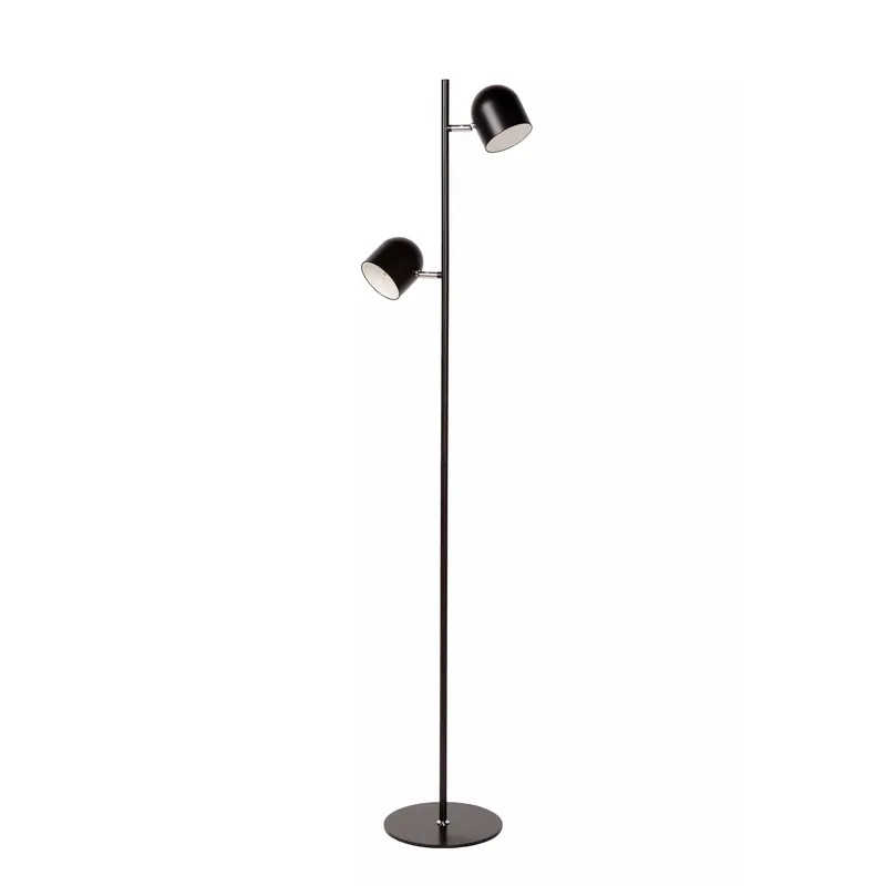 Piantana dal design moderno con base in metallo e 2 diffusori LED orientabili - 5W - Lumen 500x2 - 3000k Luce Calda - IP20 Non Perdere