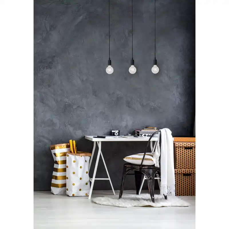 Lampada a sospensione con struttura in metallo a tre pendenti dal design minimal - 60W - IP20 Bestseller