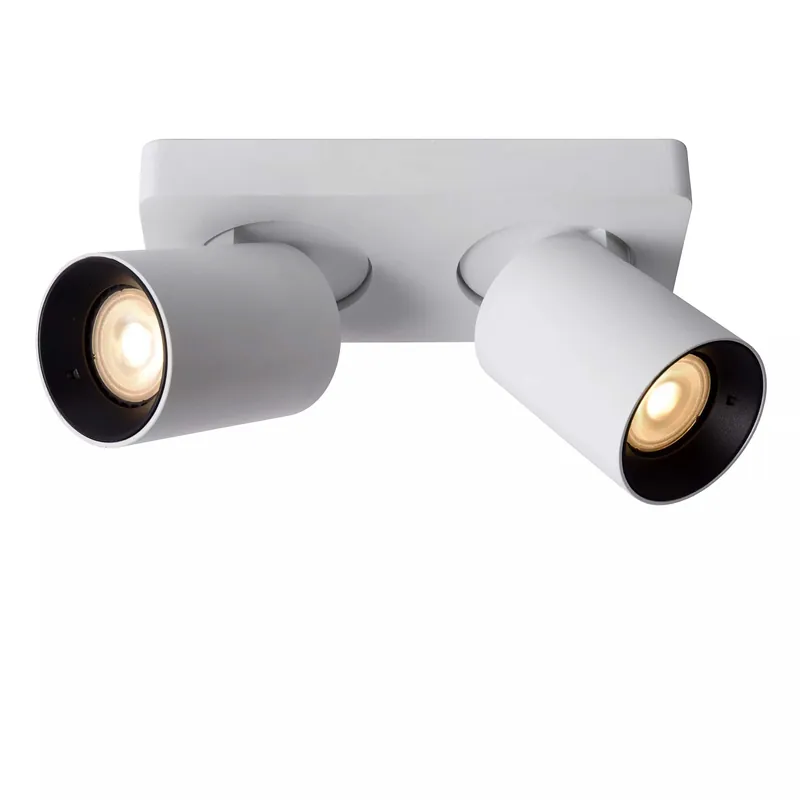 Vendita Finale Faretto in alluminio con doppio LED orientabile e dimmerabile dal design moderno - 5W - Lumen 320 x2 - 3000k Luce Calda - IP20