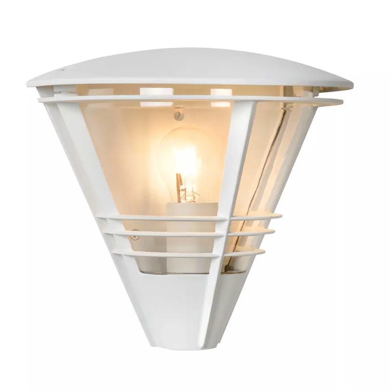 Pagamento Sicuro Lampada da parete per esterno con struttura in alluminio e diffusore in vetro - 60W - 44