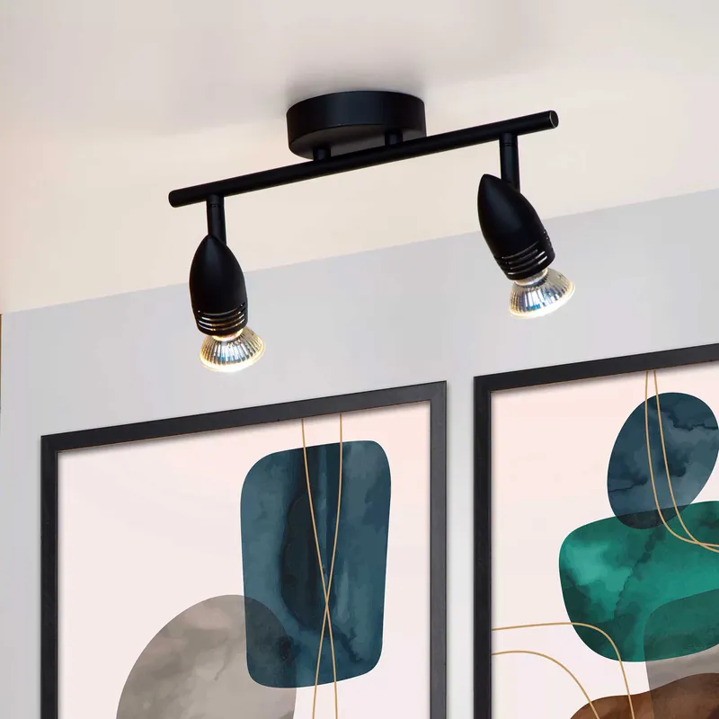 Pagamento Sicuro Faretto in metallo con doppio diffusore orientabile dal design minimalista - 5W - 20