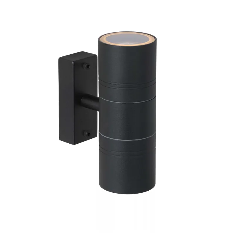 Nuovo Arrivo Applique a LED da esterno in acciaio e doppio diffusore dal design moderno - 5W - Lumen 350 x2 - 3000k Luce Calda - 44