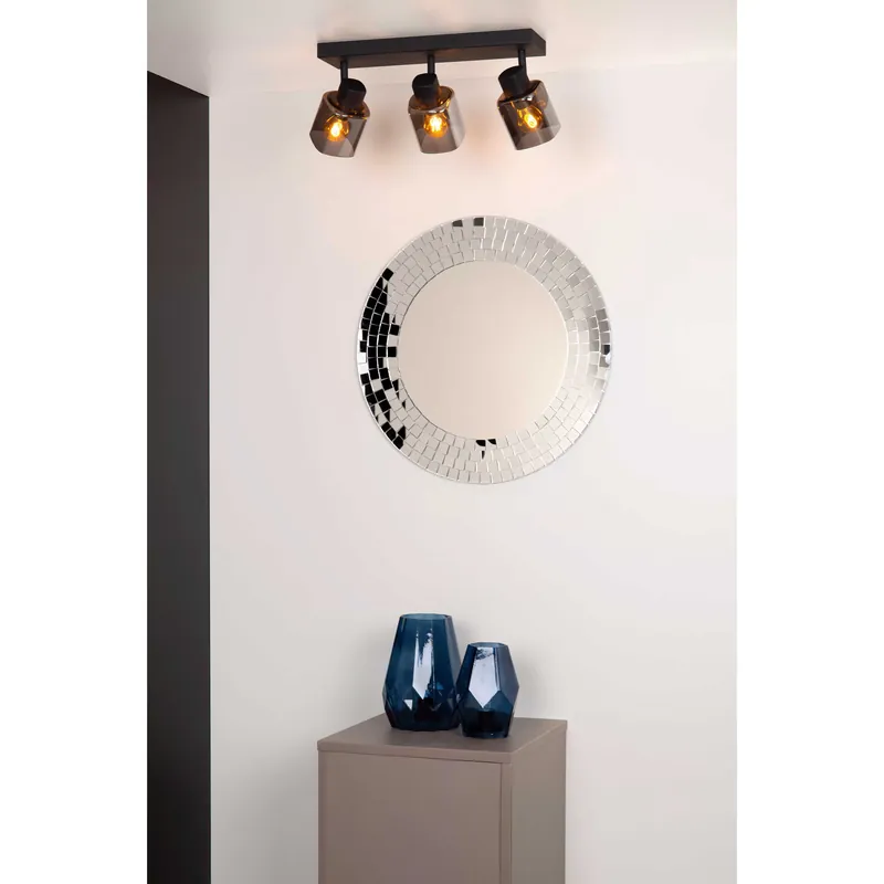 Offerta Speciale Faretto in metallo moderna con triplo diffusore orientabile in vetro - 25W - 20