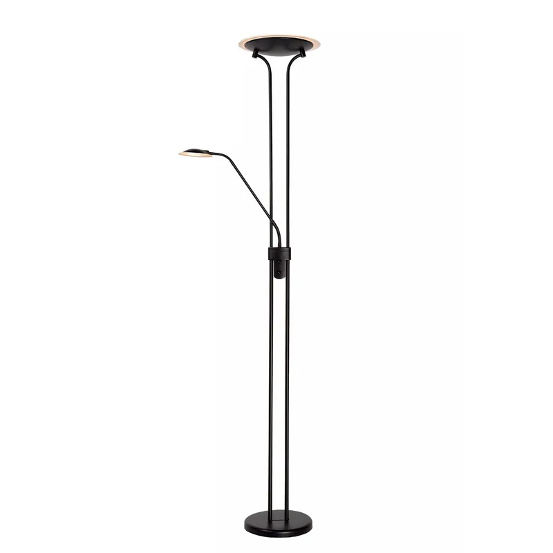 Prezzo Basso Lampada da terra con doppio diffusore a LED dimmerabile dal design moderno - 20W - Lumen 1600+320 - 3000k Luce Calda - 20