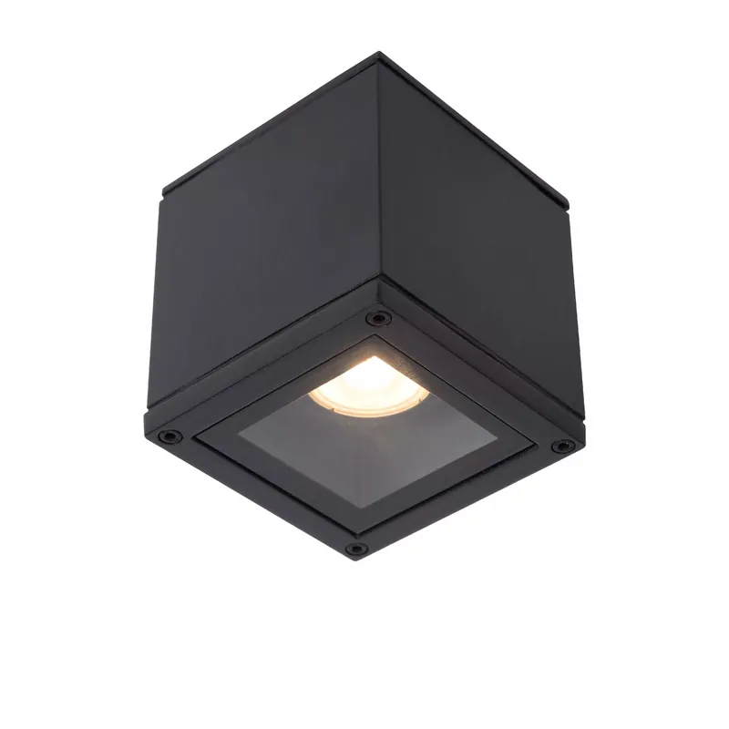 Faretto in alluminio quadrata e diffusore in vetro dal design moderno - 50W - 65 Popolare