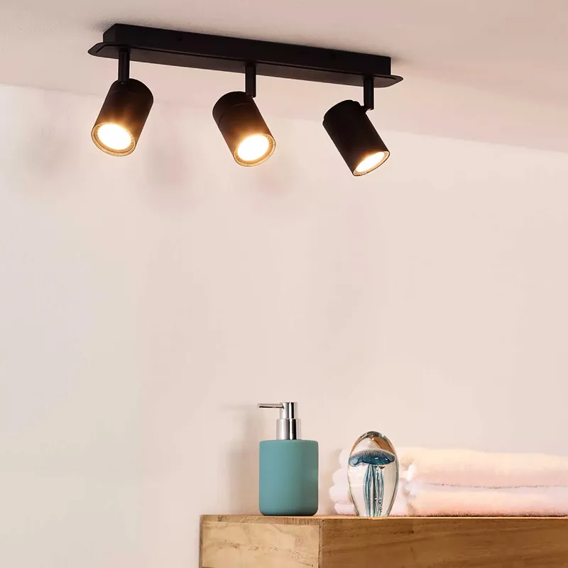 Acquista Ora Faretto in metallo moderno a led dimmerabile con triplo diffusore orientabile - 5W - Lumen 320 x3 - 3000k Luce Calda - 44