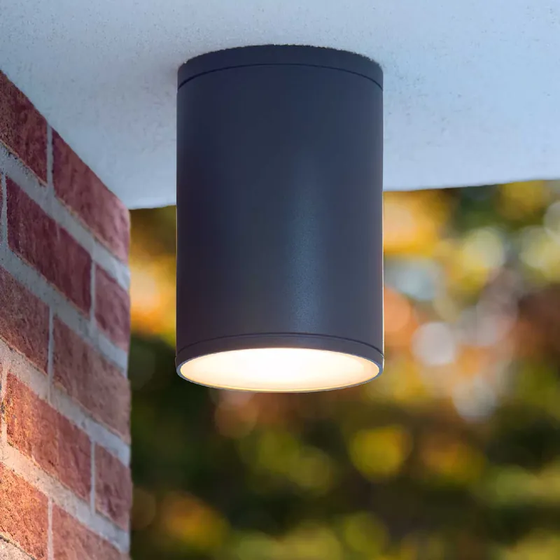 Compra Oggi Stesso Faretto da esterno con struttura in alluminio tubolare dal design moderno - 24W - 54