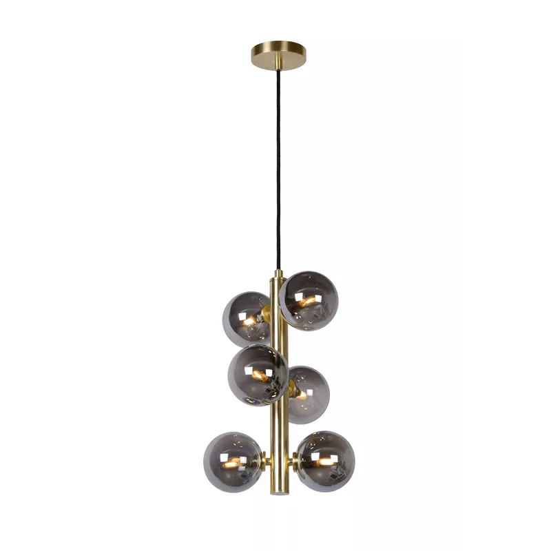 Ultima Occasione Lampada a sospensione con struttura moderna in acciaio e 6 diffusori in vetro - 28W - 20