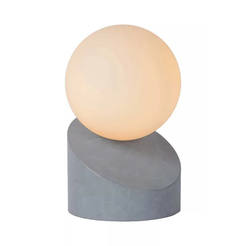Lampada da comodino con base moderna in metallo e diffusore in vetro a boccia - 33W - 20 Più Venduto
