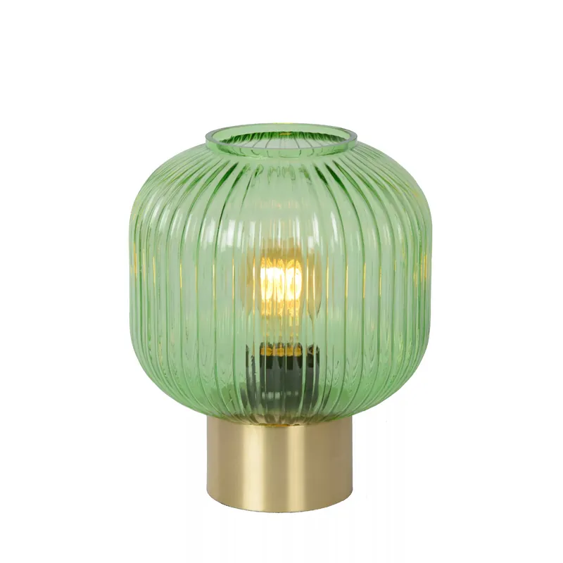 Spedizione Espresso Lampada da comodino con base in metallo e diffusore in vetro dal design moderno - 40W - 20