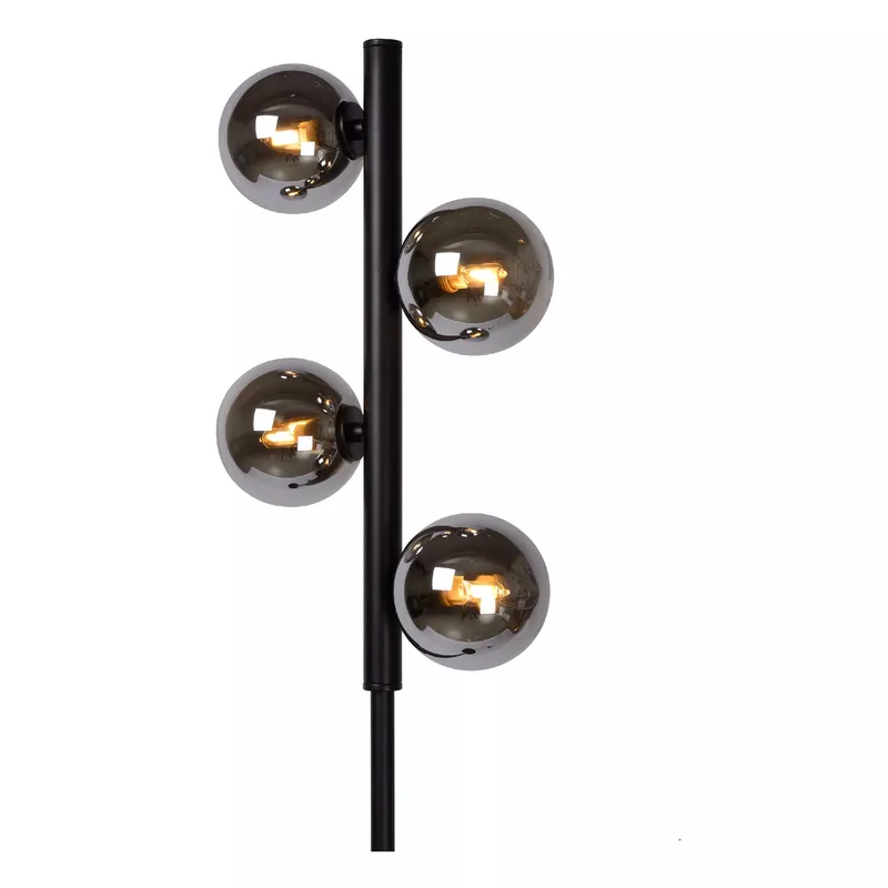Non Perdere Piantana moderna con struttura e base in acciaio con 4 diffusori in vetro - 28W - 20