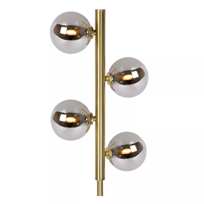 Bestseller Piantana moderna con struttura e base in acciaio con 4 diffusori in vetro - 28W - 20