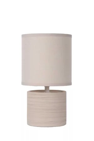 Abajour da comodino base in ceramica e diffusore in cotone dal design moderno - 40W - 20 Popolare