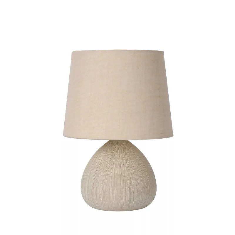 Ordina Subito Lampada da comodino moderna con base in ceramica e paralume in cotone - 40W - 20